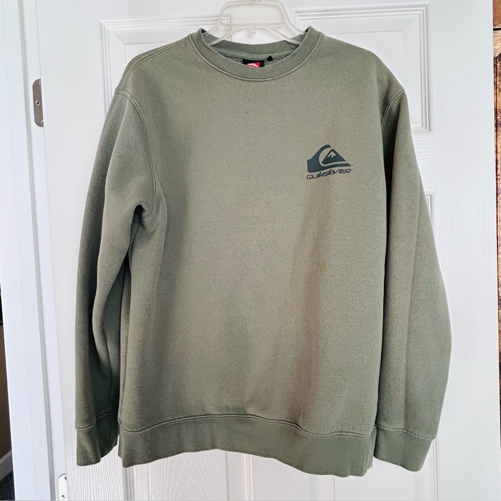 Quiksilver‎ Men's Crew Neck Sweatshirt Green Size Small
